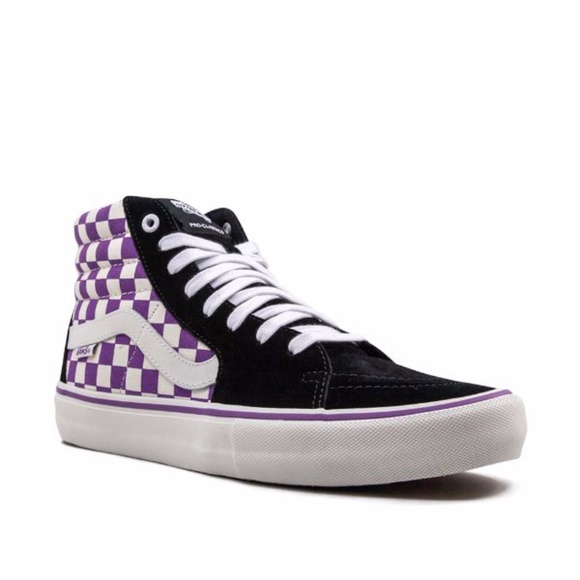 vans sk8 hi pro checkerboard